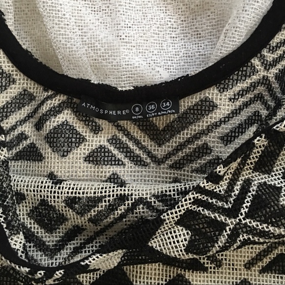 Primark | summer cover geometric mesh tank, S - Picture 2 of 3